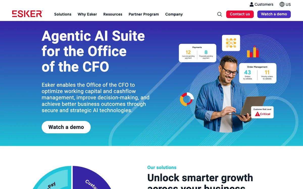 Esker homepage