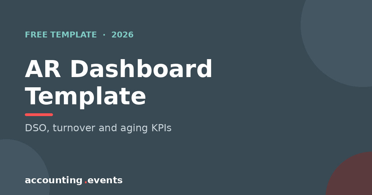 Accounts Receivable Dashboard Template (Free Excel KPI) | Accounting.Events
